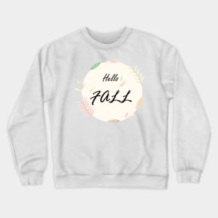 Hello Fall Autumn Season Crewneck Sweatshirt